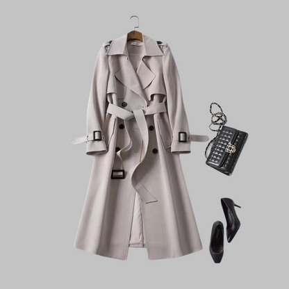 Tia - Chic Mid-Length Relaxed Fit Coat