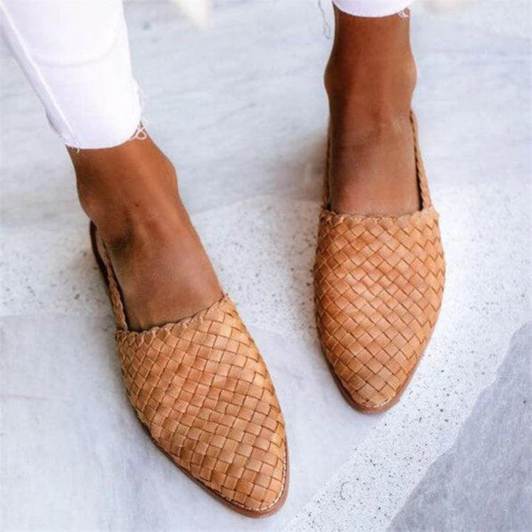 Chic Fabric Vegan Flat Ballet Shoes