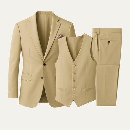 Classic Men's 3 Piece Tailored Suit Set - Nocini
