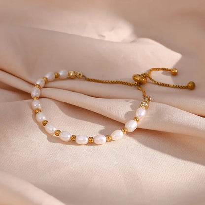 Luxurious White Pearl Jewelry Bracelet - Nocini