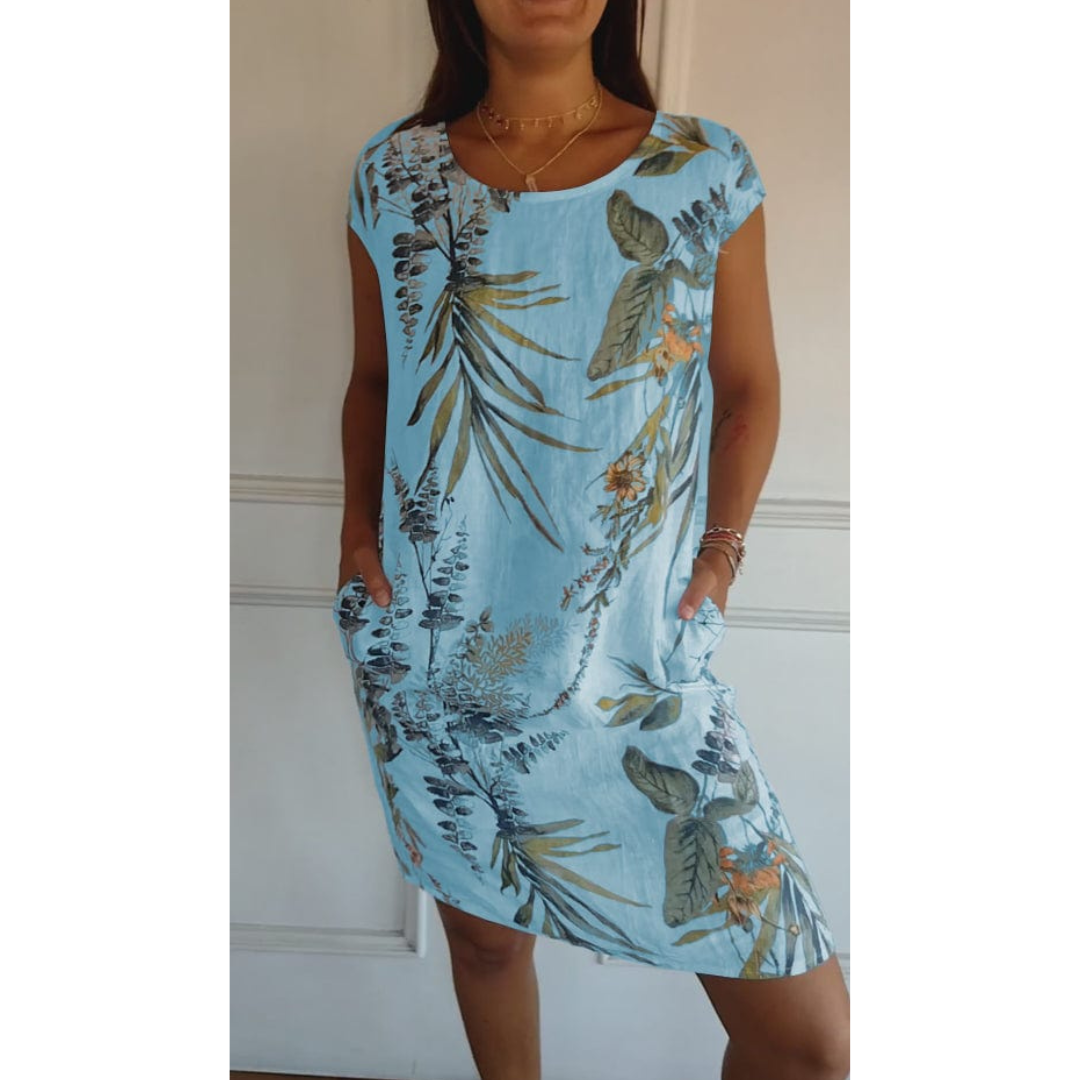Relaxed Fit Crew Neck Dress