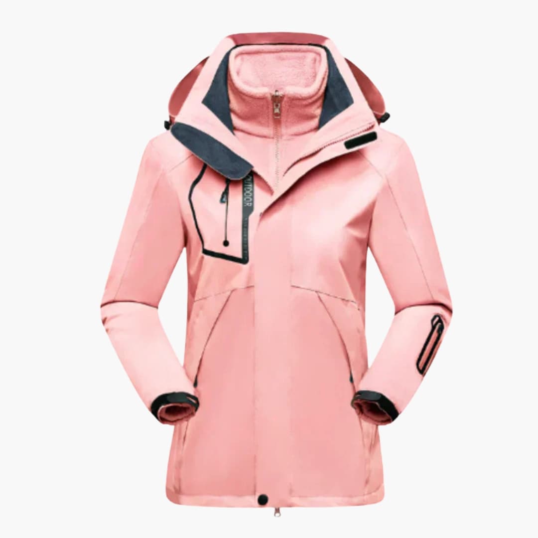 Waterproof Women's Snow Jacket with Zip