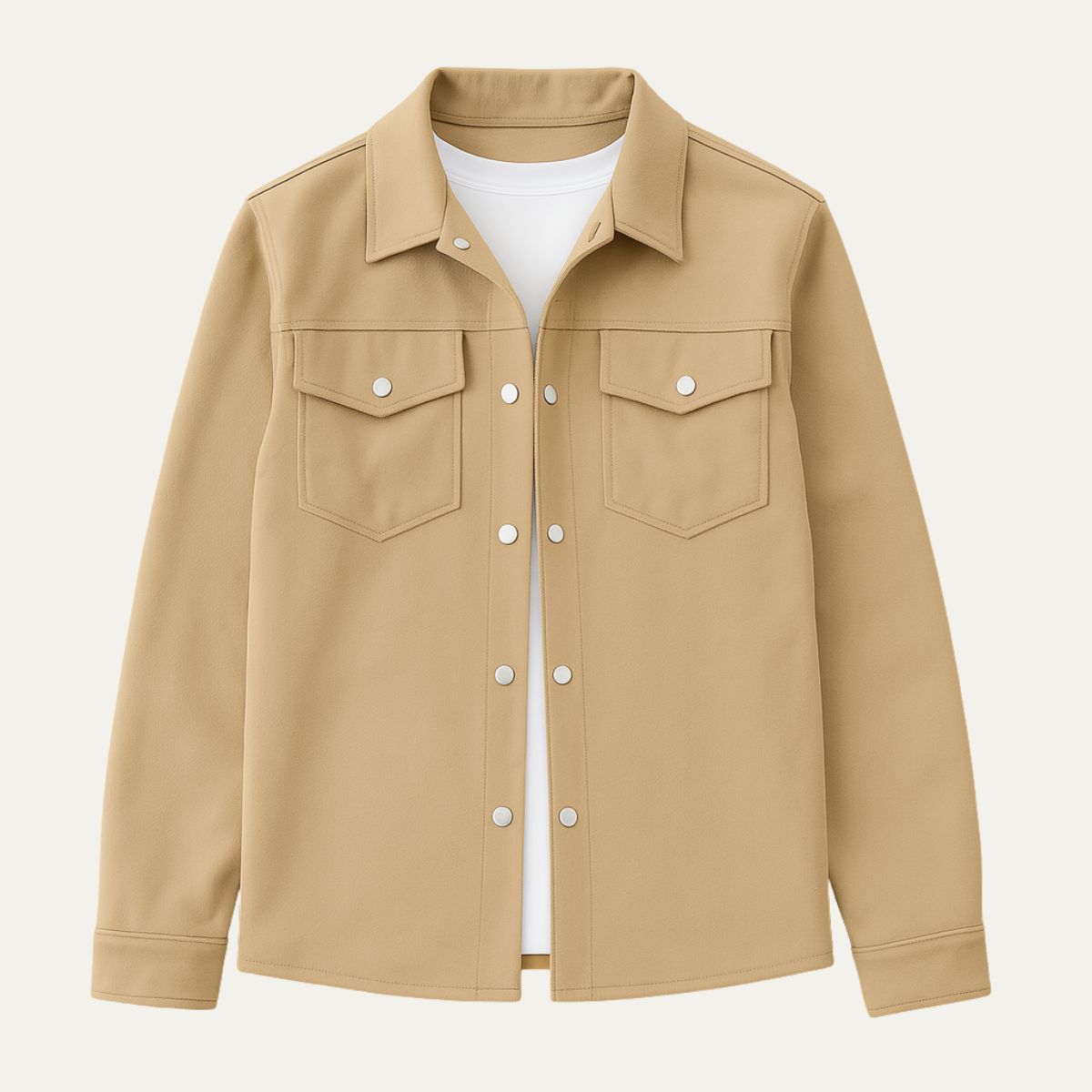 Slim Fit Men's Shirt Jacket