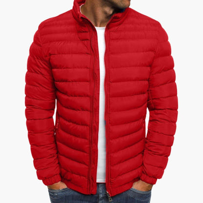 Warm Insulated Mens Zipper Jacket