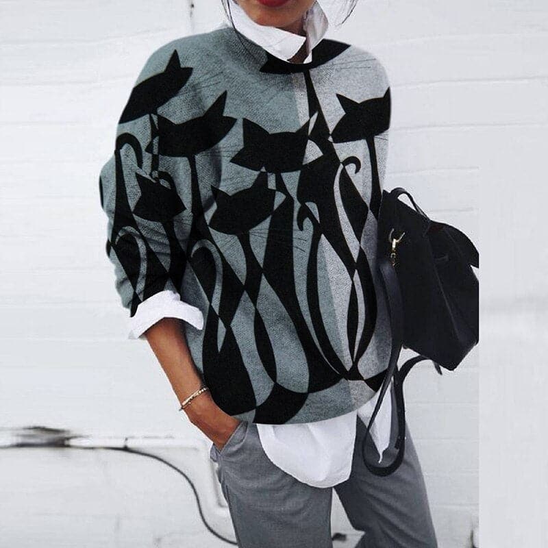 Casual Women's Long Sleeve Graphic Tee