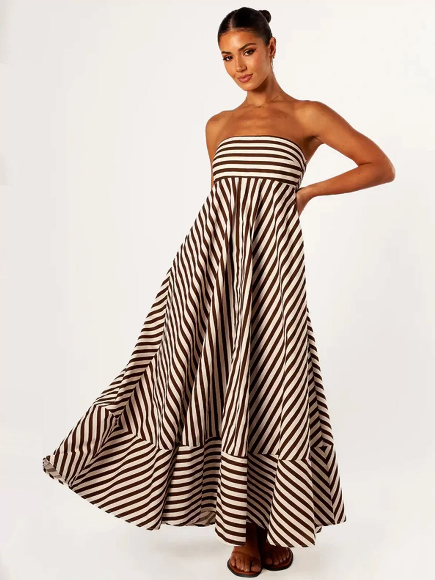 Sleeveless Floor Length Evening Dress
