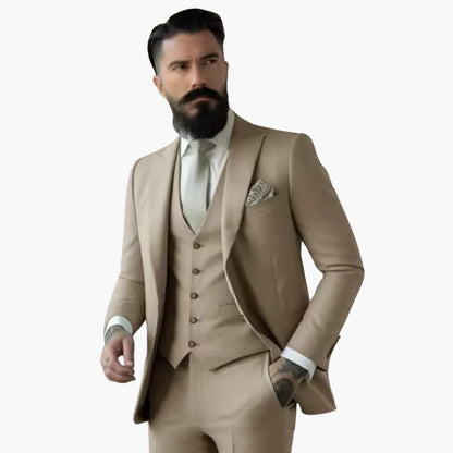 Slim Fit Mens Suit - Elegant Traditional Style