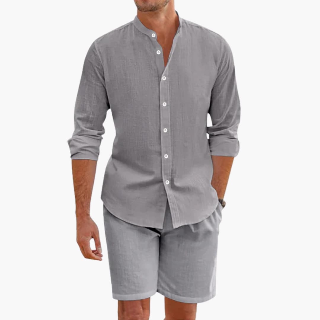 Lightweight Linen Short Set for Men