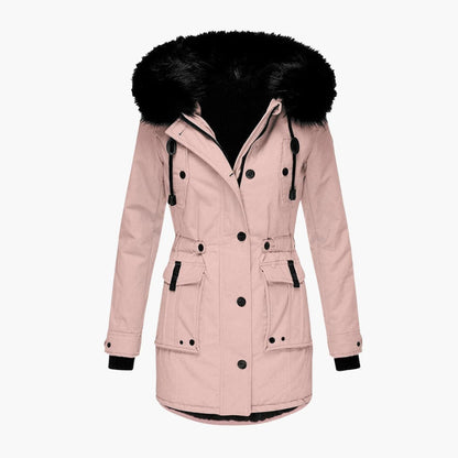 Waterproof Hooded Women's Winter Coat with Pockets