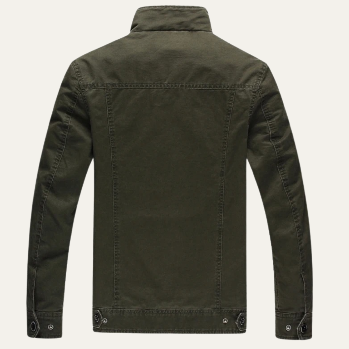 Stylish Men's Cotton Cargo Jacket with Multiple Pockets
