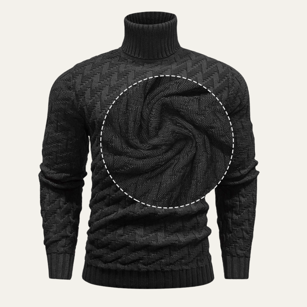 Classic Men's Crew Neck Warm Winter Knit Sweater