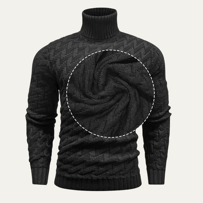 Classic Men's Crew Neck Warm Winter Knit Sweater