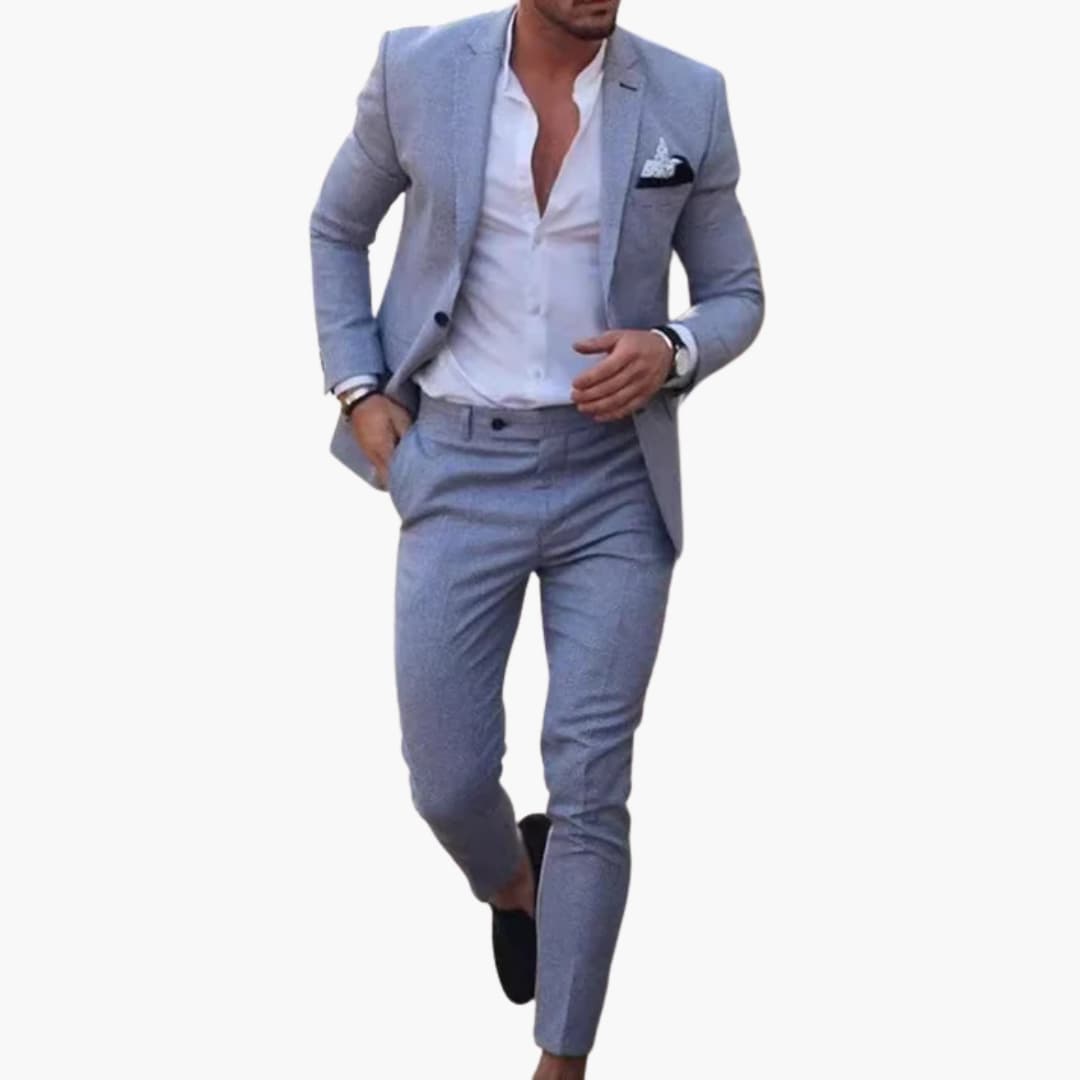 Slim Fit Mens Wool Blazer Suit