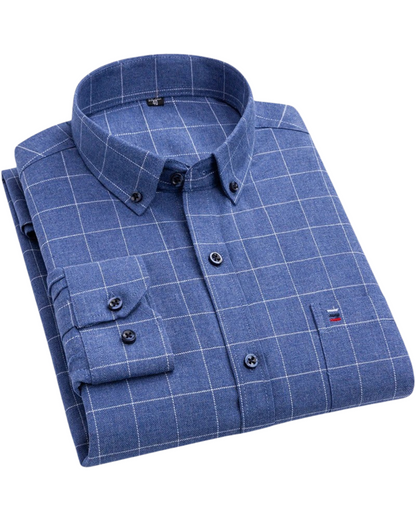 Classic Plaid Casual Button Down Shirt