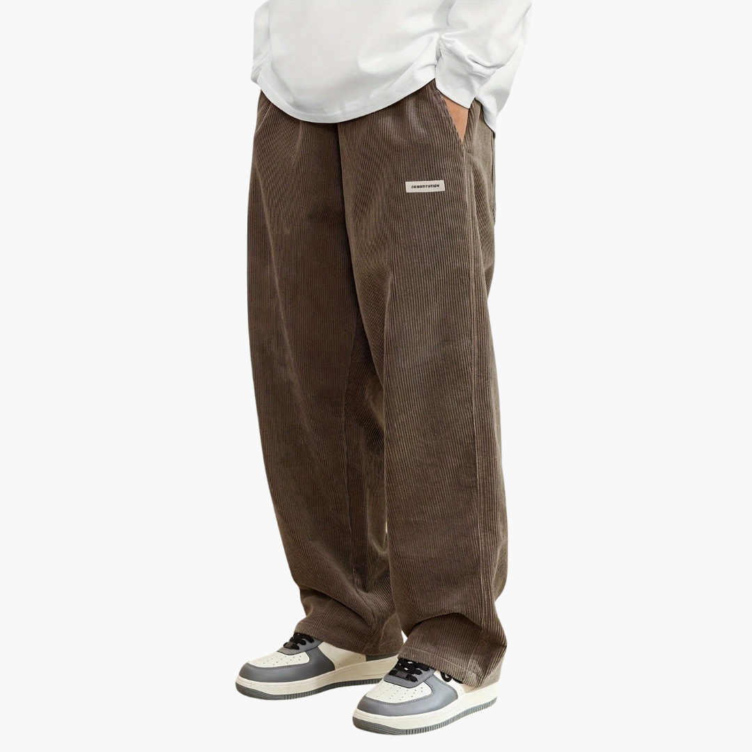 Comfortable Fit Men's Elastic Waist Pants