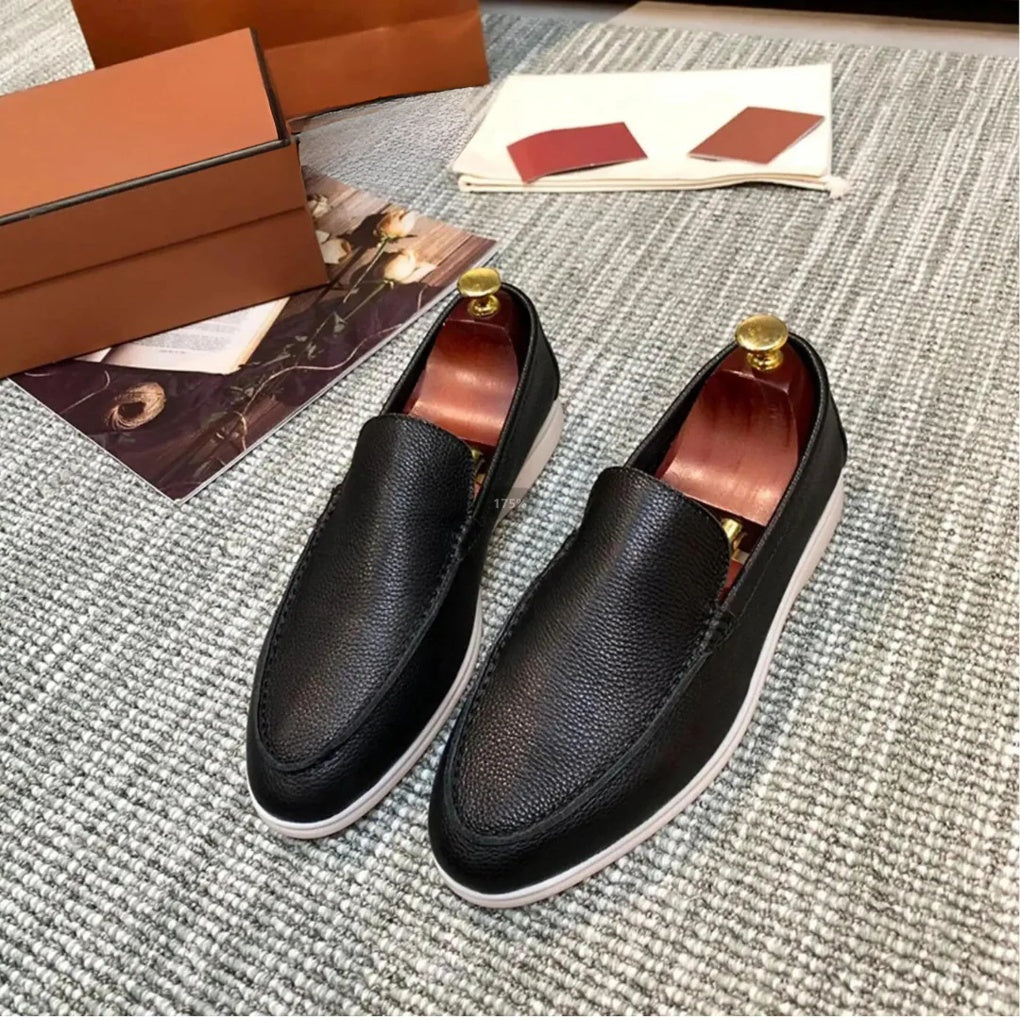 Classic Slip On Leather Loafers