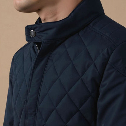 Classic Dark Blue Padded Men's Jacket