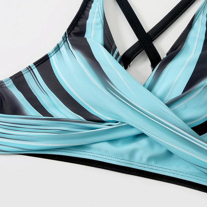 Trendy High Cut Swimsuit with Floral Design