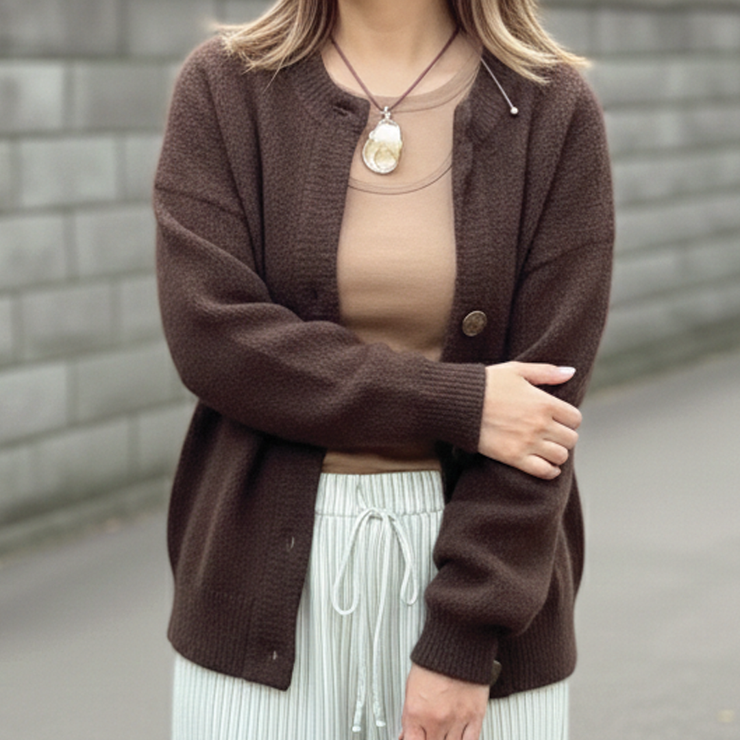 Classic Button Front Sweater