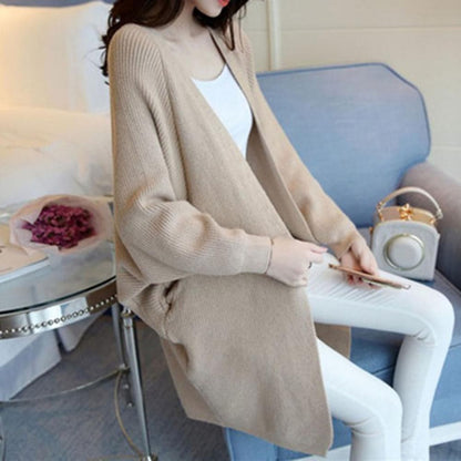 Cozy Oversized Open Front Women's Cardigan