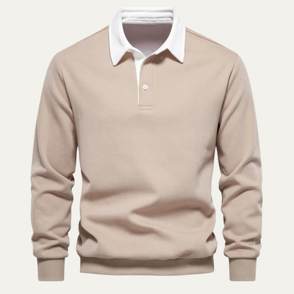 Classic Men's Relaxed Fit Polo Sweater