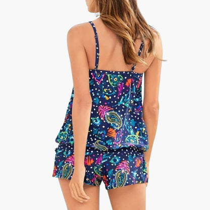 Ladies' Casual 2-Piece Drawstring Shorts Outfit