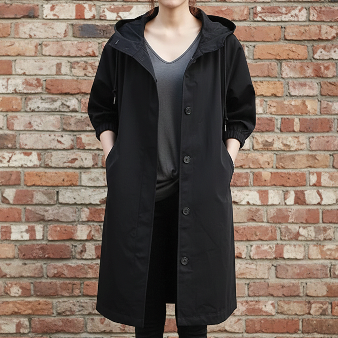 Waterproof Hooded Long Coat
