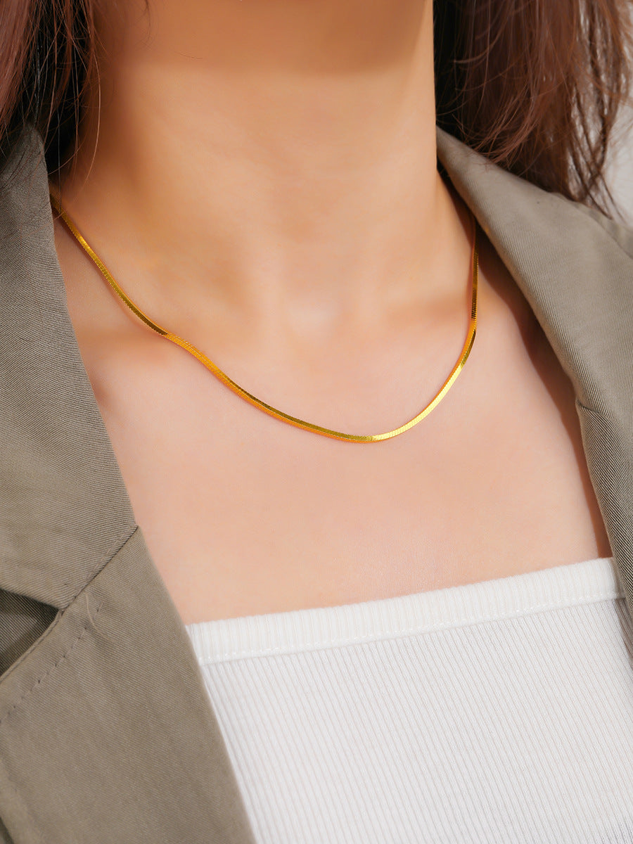 Luxury Silver and Gold Plated Chain Necklace