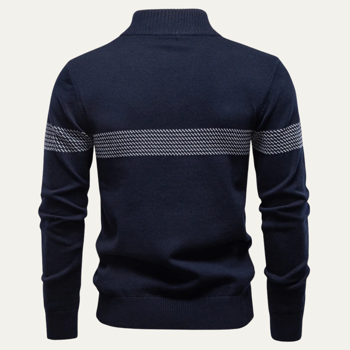 Smart Men's Zip Knit Casual Sweater