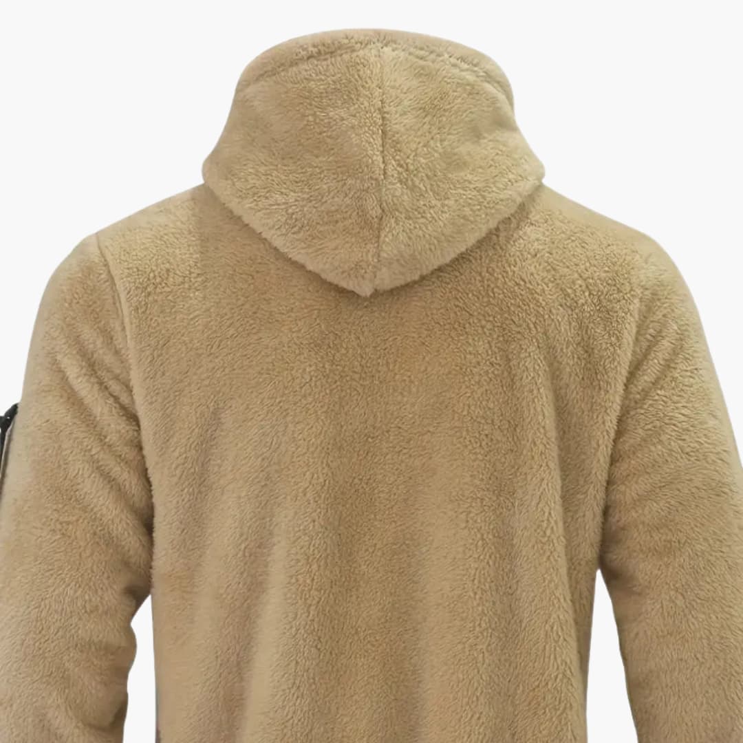 Men's Fleece Zip Up Long Sleeve Jacket