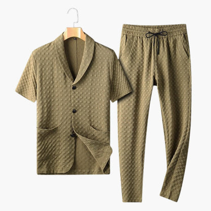 Men's Casual Summer Shorts Set with Relaxed Fit Pants