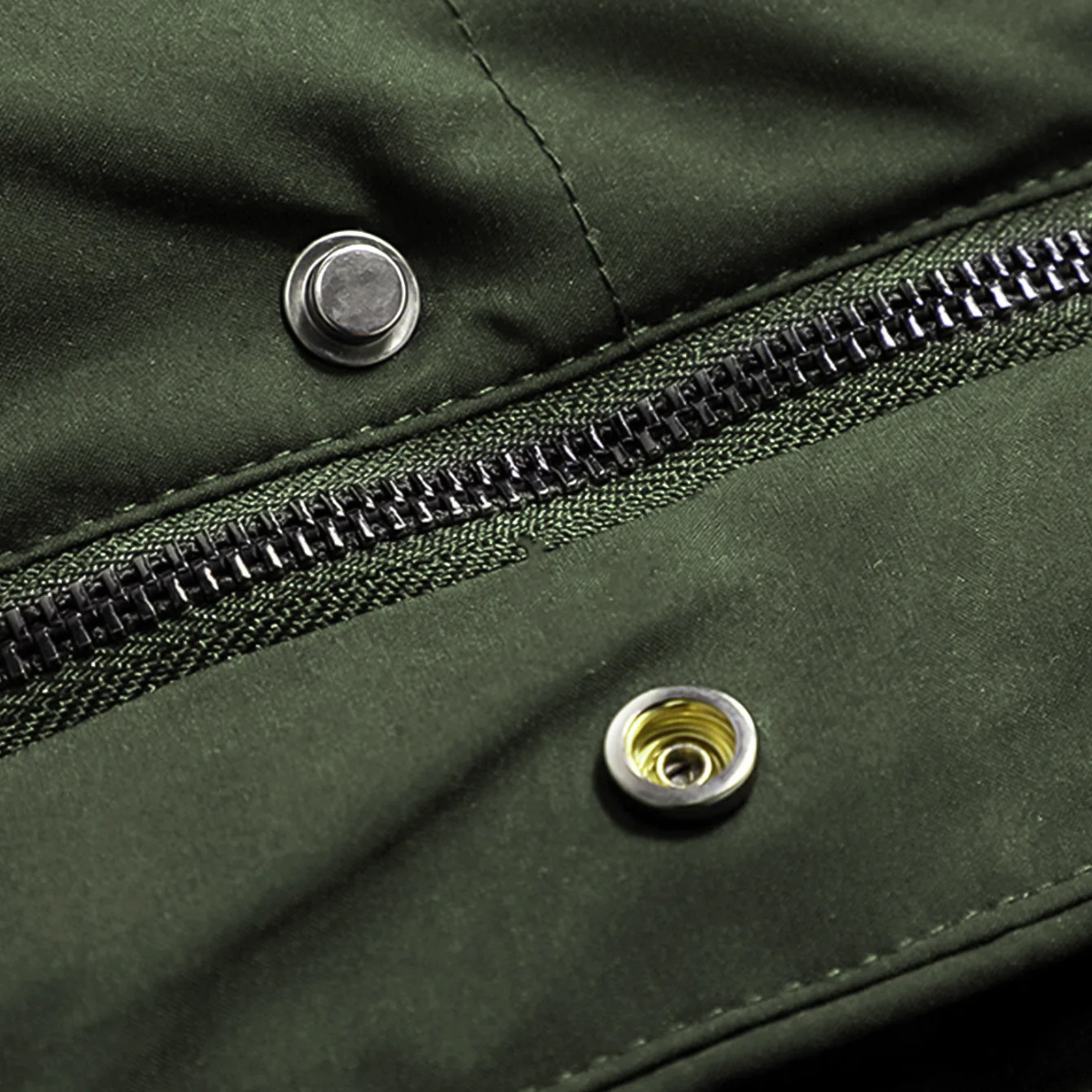 Warm Men's Puffer Parka Jacket with Pockets