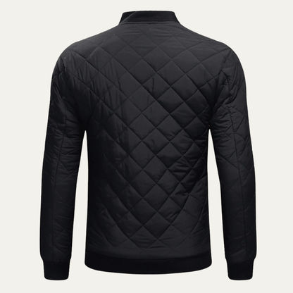 Slim Fit Men's Quilted Zipper Jacket