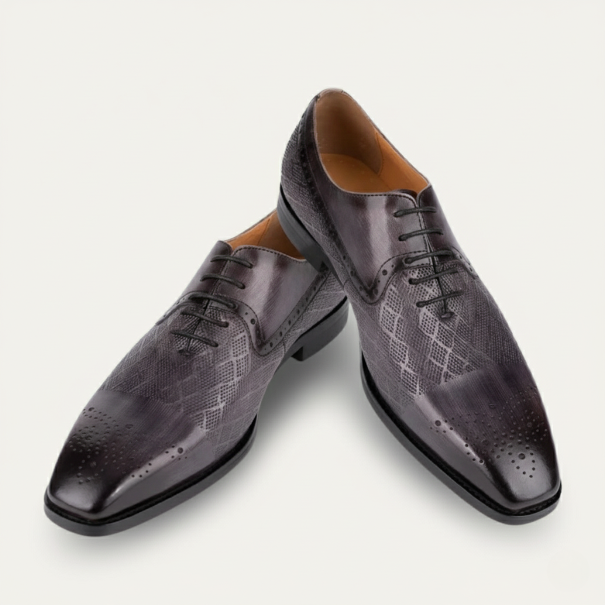 Classic Leather Oxfords For Men - Lace Up Dress Shoes