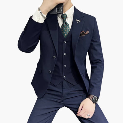 Classic 3 Piece Slim Fit Men's Suit - Olytrend