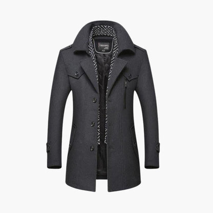 Warm and Stylish Mens Wool Winter Coat - Olytrend