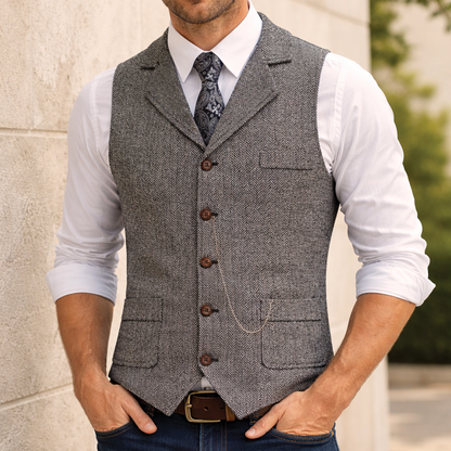 Classic Casual Cotton Waistcoat