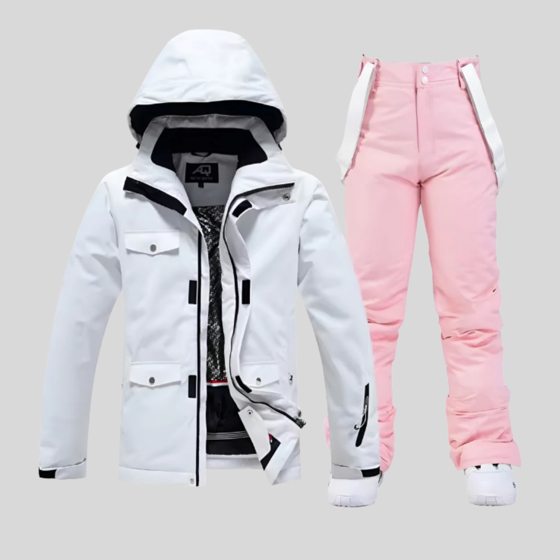 Warm Waterproof Ski Suit Women's Snow Jacket Pants Set
