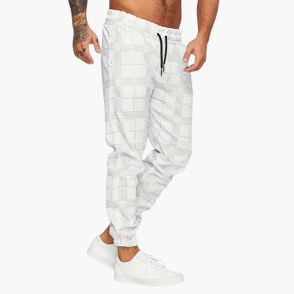 Comfortable Checkered Elastic Waist Pants