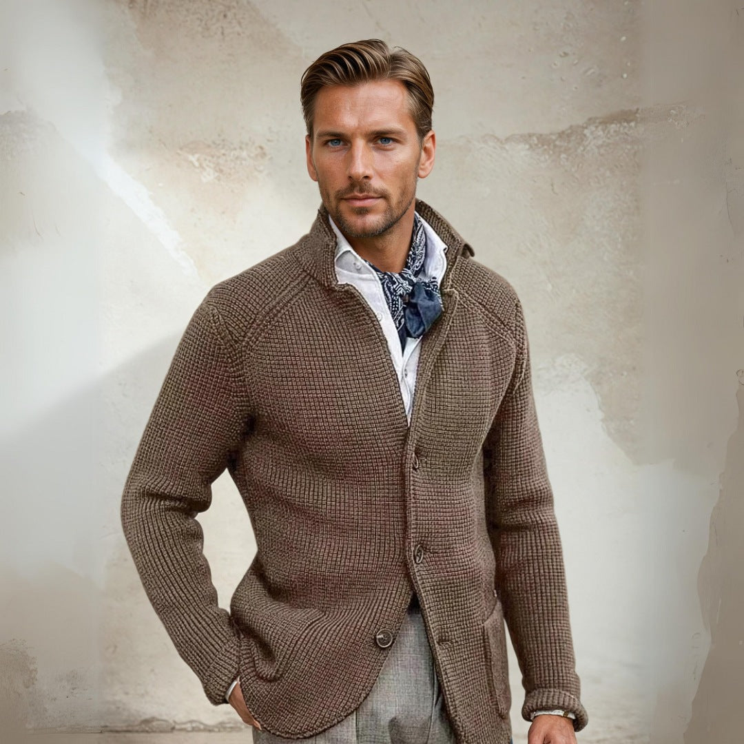Classic Men's Cardigan Sweater - Nocini