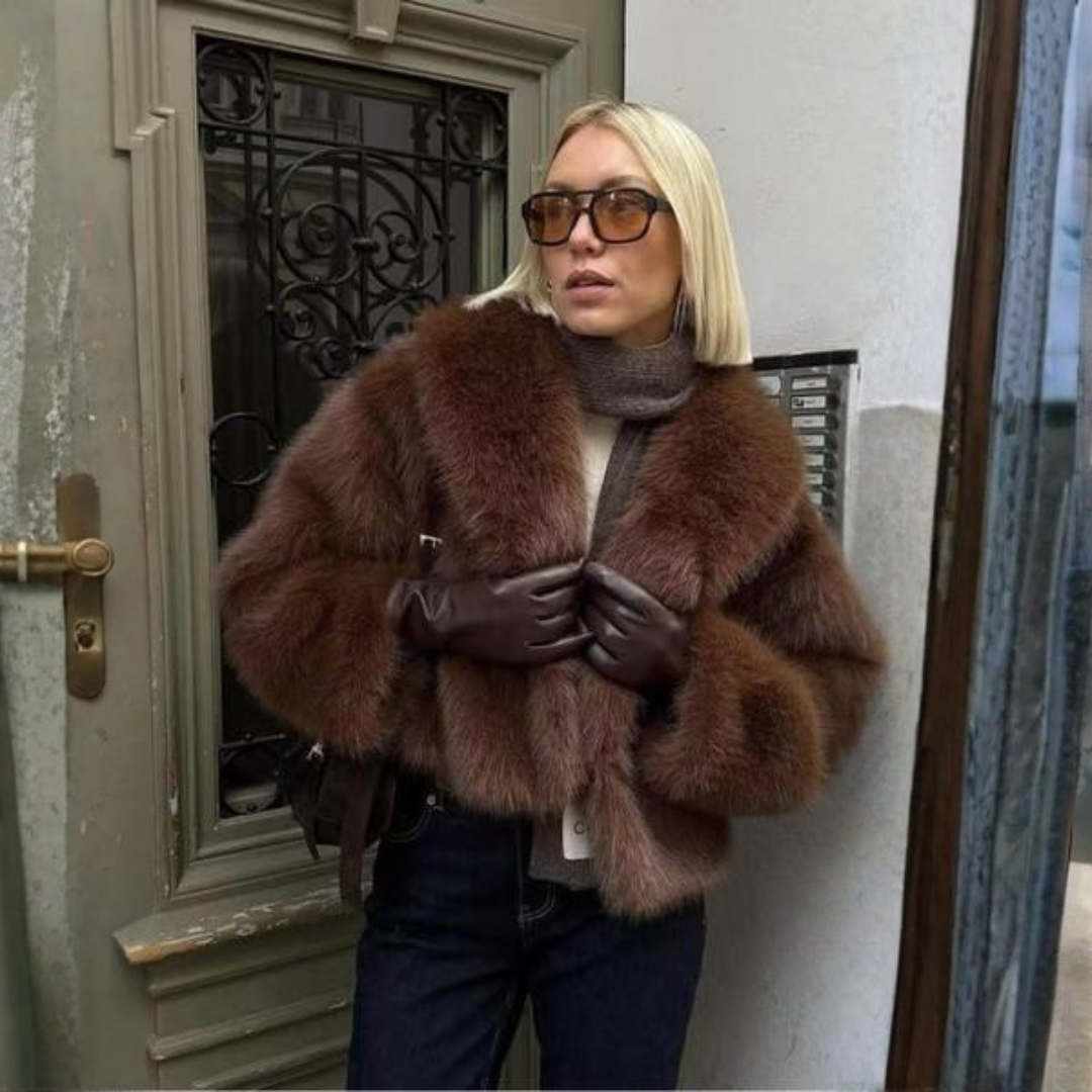Luxury Faux Fur Oversized Winter Coat - Olytrend