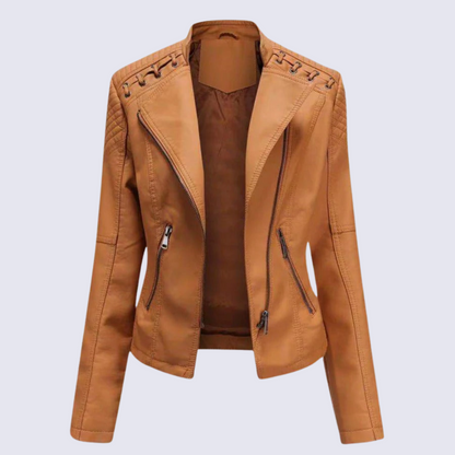 Vegan Leather Women's Biker Jacket