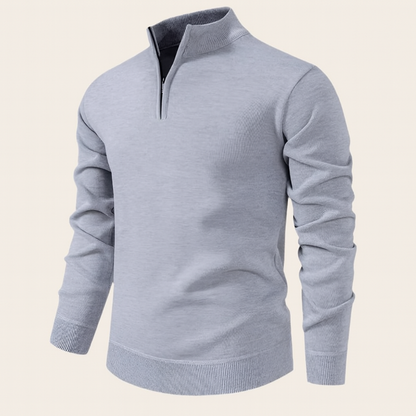 Men's Quarter Zip Fleece Pullover Sweater