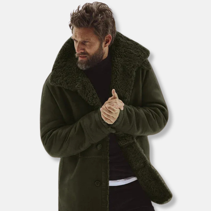 Casual Wool Mid Length Parka Coat