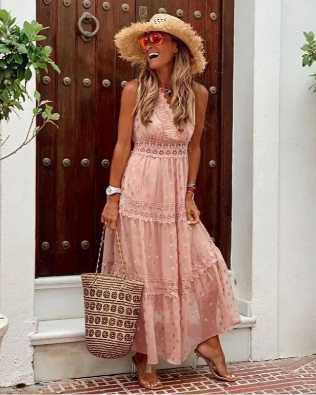 Flowy Floral Women's Maxi Dress
