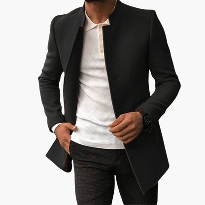 Classic Men's Parka Coat with Pockets