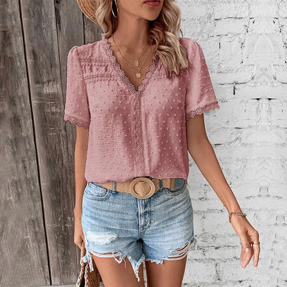 Casual Women's Short Sleeve Top