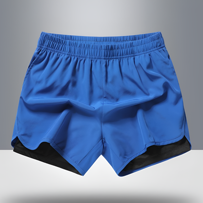 Moisture-Wicking Athletic Men's Shorts with Zip Pocket