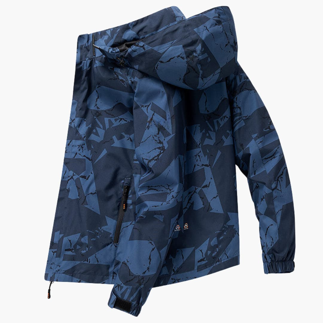 Waterproof Men's Snow Jacket with Adjustable Hood