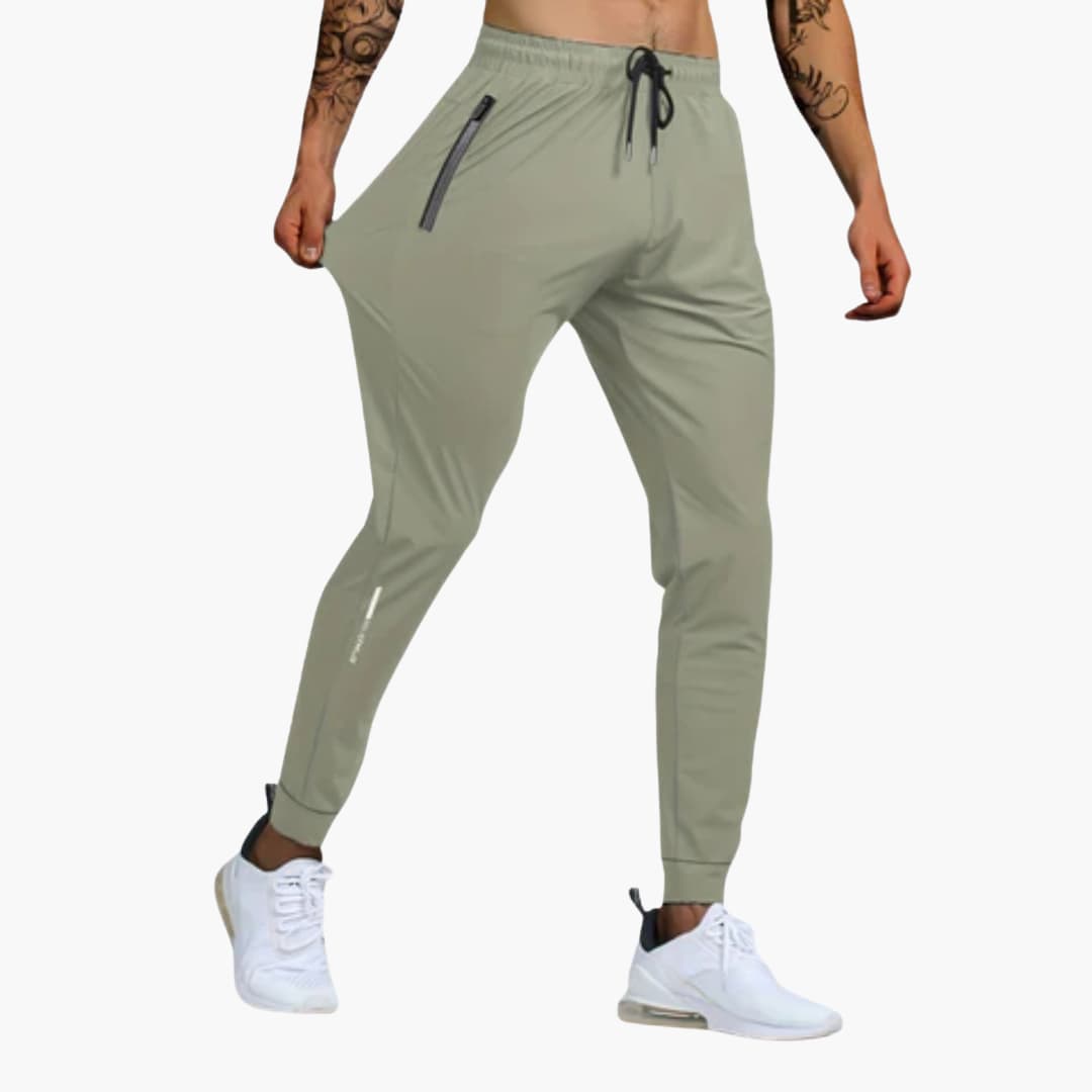 Men's Athletic Jogger Pants with Elastic Waist